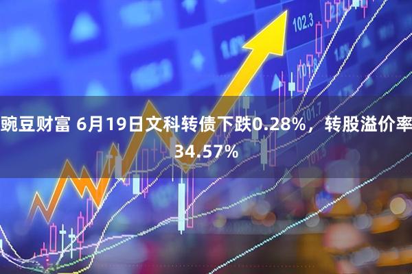 豌豆财富 6月19日文科转债下跌0.28%，转股溢价率34.57%