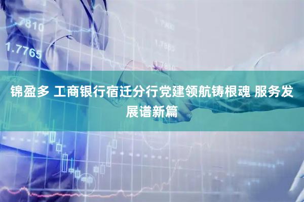 锦盈多 工商银行宿迁分行党建领航铸根魂 服务发展谱新篇